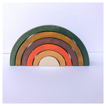 Load image into Gallery viewer, Rainbow Stacker - 6 Piece Earth Tone