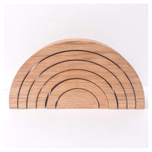 Load image into Gallery viewer, Rainbow Stacker - 6 Piece Natural