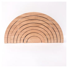 Load image into Gallery viewer, Rainbow Stacker - 8 Piece Natural