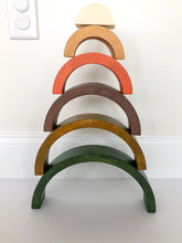 Load image into Gallery viewer, Rainbow Stacker - 6 Piece Earth Tone