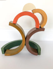 Load image into Gallery viewer, Rainbow Stacker - 6 Piece Earth Tone