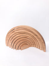 Load image into Gallery viewer, Rainbow Stacker - 10 Piece Natural