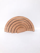 Load image into Gallery viewer, Rainbow Stacker - 6 Piece Natural