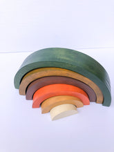 Load image into Gallery viewer, Rainbow Stacker - 6 Piece Earth Tone