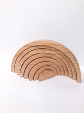 Load image into Gallery viewer, Rainbow Stacker - 8 Piece Natural