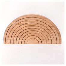 Load image into Gallery viewer, Rainbow Stacker - 10 Piece Natural