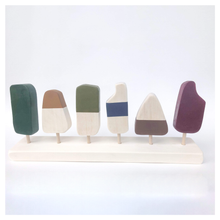 Load image into Gallery viewer, Popsicle Set of 6 - Dark Earth Tones