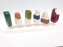 Load image into Gallery viewer, Popsicle Set of 6 - Dark Earth Tones
