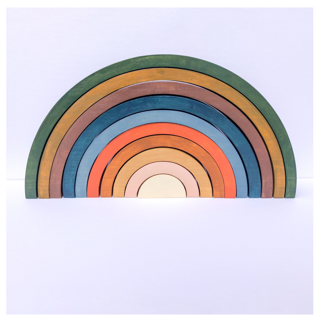 Rainbow Stacker - 10 Piece Earth Tone